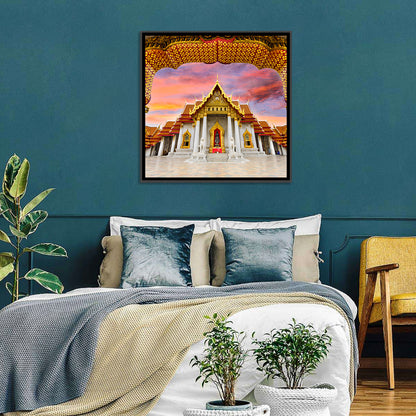 Marble Temple at Sunset Wall Art