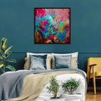 Vibrant Impasto Color Burst Abstract Wall Art