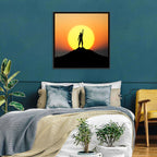 Champion Silhouette at Sunset Wall Art