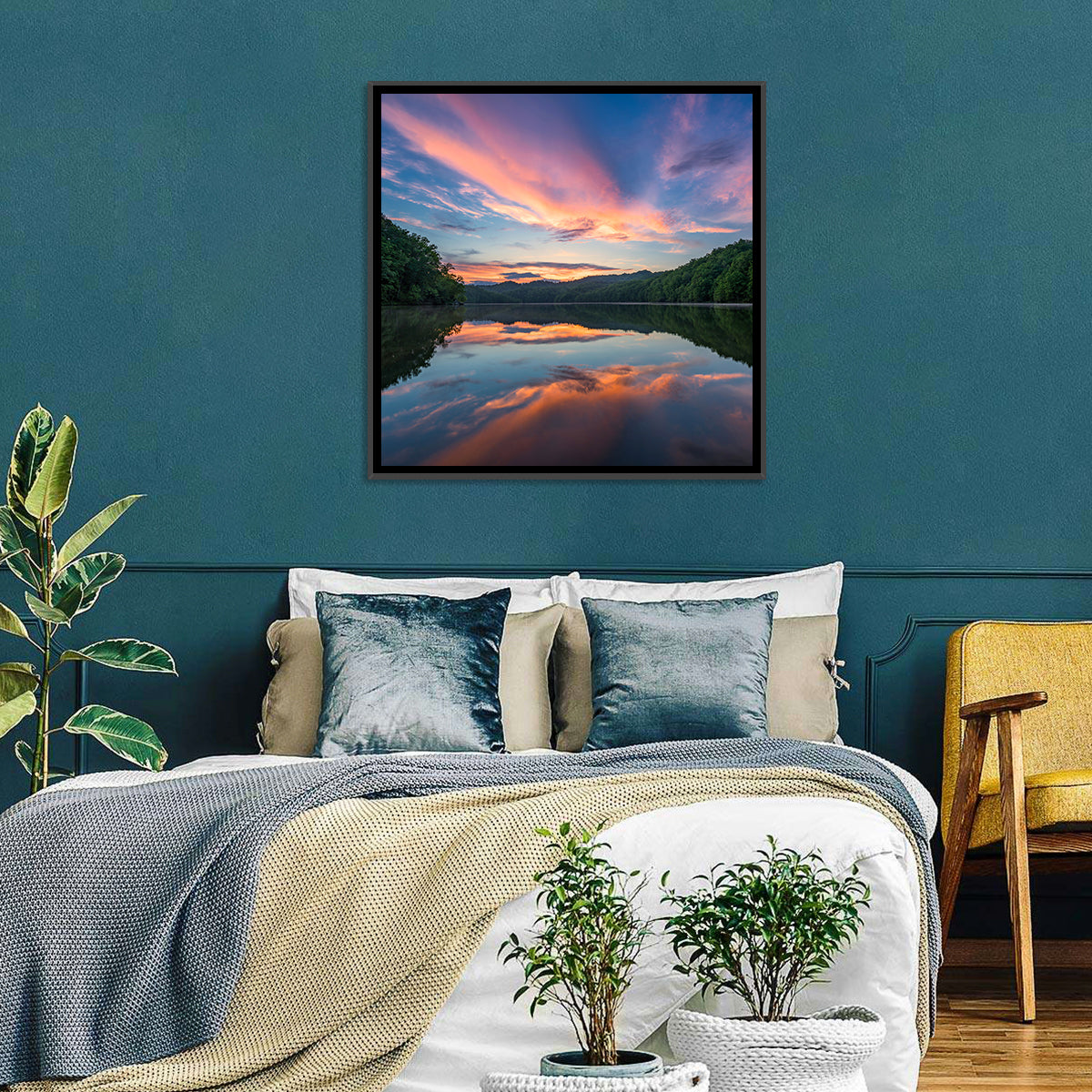 Appalachian Lake Sunset Wall Art