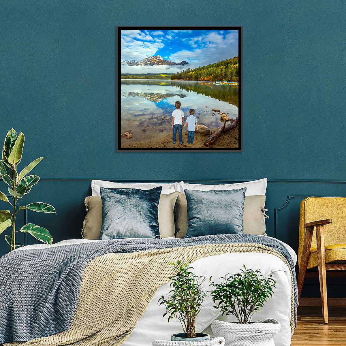 Pyramid Lake Reflection Wall Art