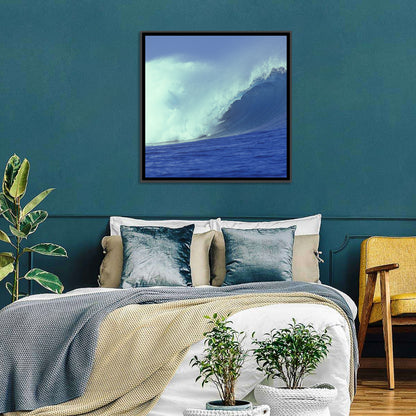 Deep Blue Barrel Wave Wall Art