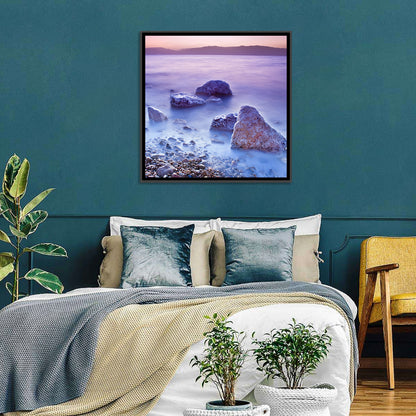 Dead Sea Salt Rocks at Dawn Wall Art