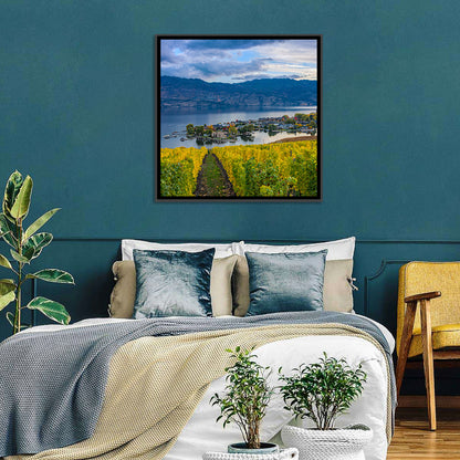 Okanagan Lake Vineyard, Kelowna Wall Art