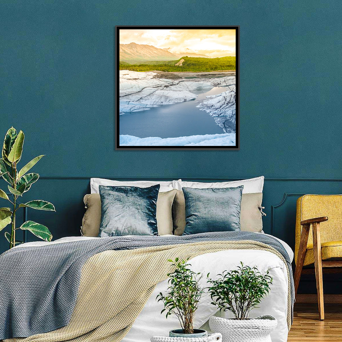 Matanuska Glacier at Sunset Wall Art