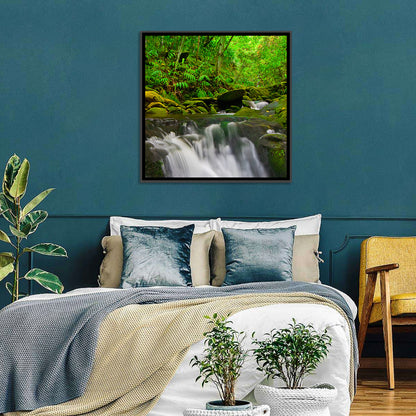 Emerald Jungle Stream Wall Art