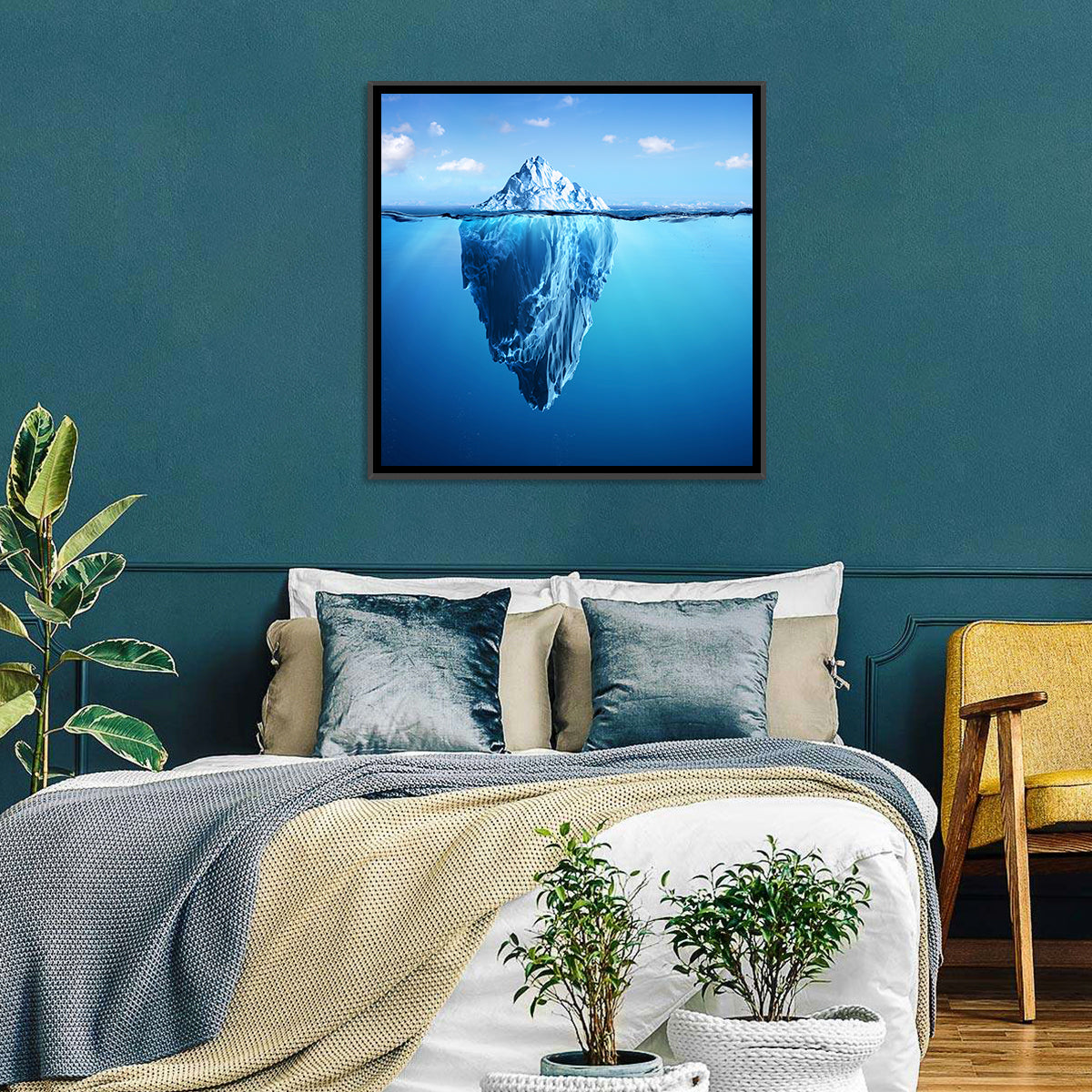 Split-level Iceberg Wall Art