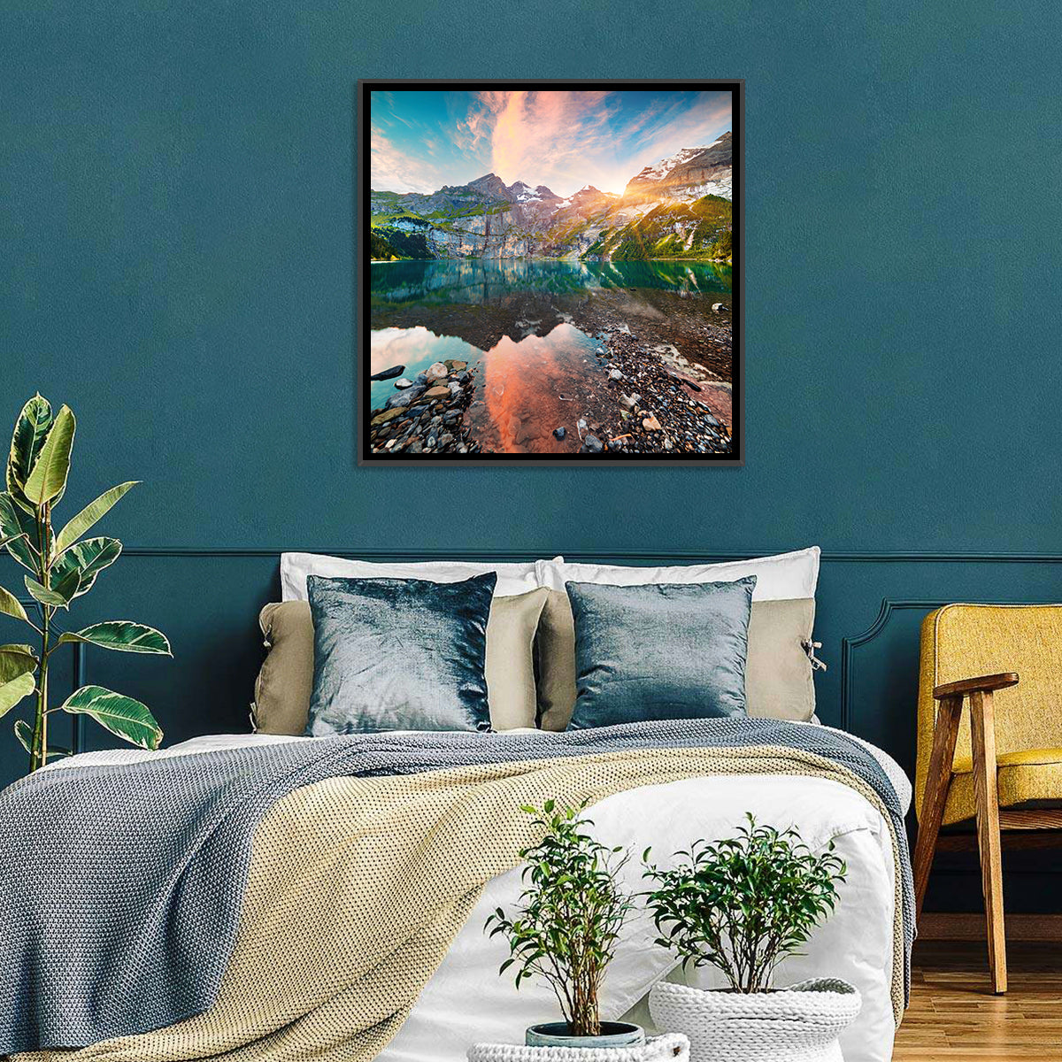 Oeschinensee Reflection Wall Art