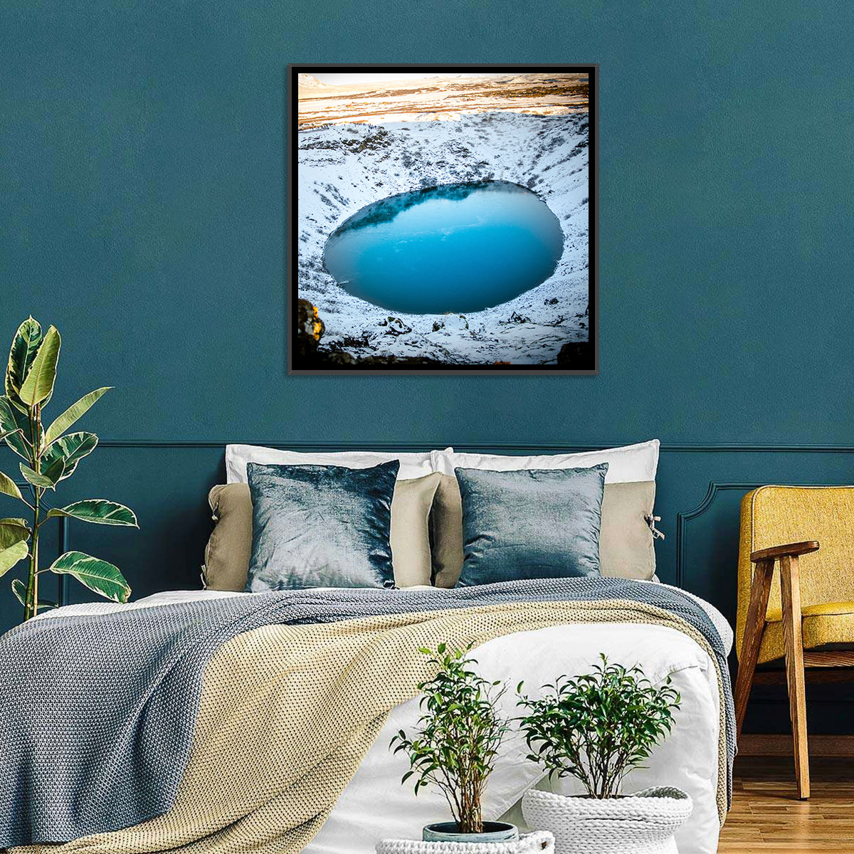 Kerid Crater Lake Wall Art