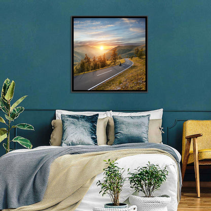 Alpine Highway at Golden Hour Wall Art