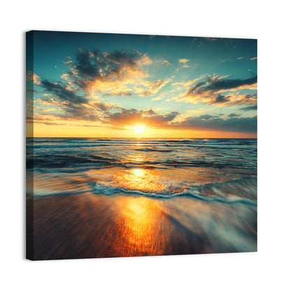 Cloudscape Over Beach Wall Art