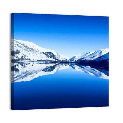 Tal Y Llyn Winter Reflection Wall Art