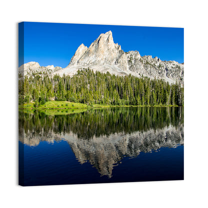 Sawtooth Peaks at Alice Lake Wall Art