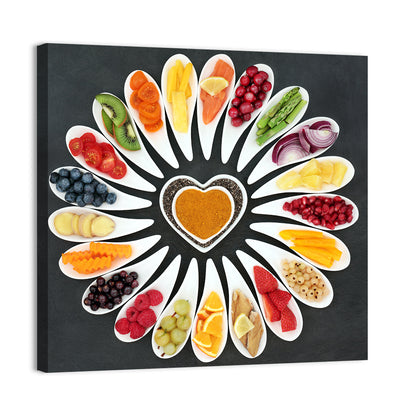 Heart-shaped Superfood Arrangement Wall Art