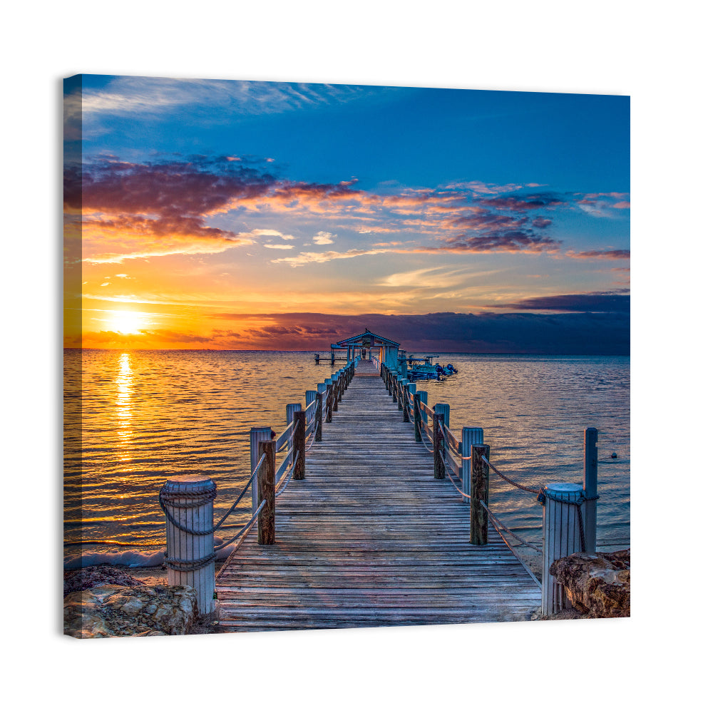 Islamorada Pier at Golden Hour Wall Art