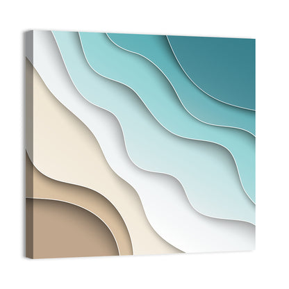 Beach Layers Abstract Wall Art