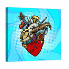 Jazz Orchestra Heart Illustration Wall Art