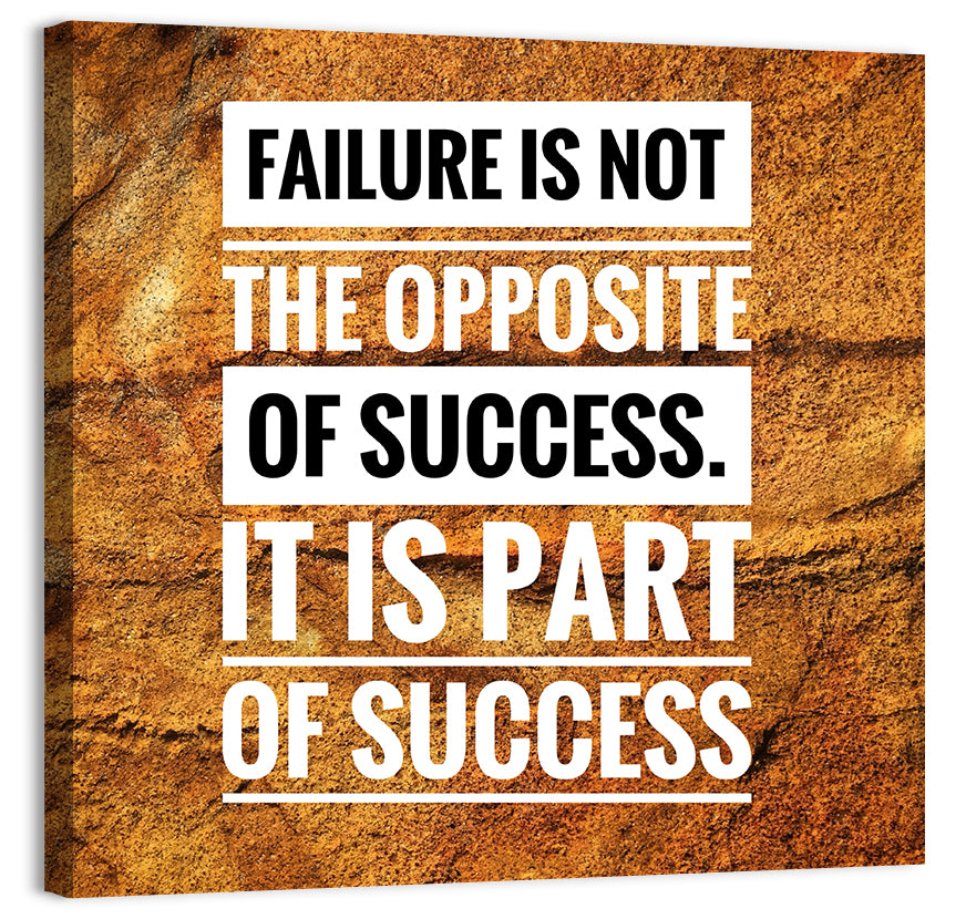 Failure Is Part of Success, Rock Texture Wall Art