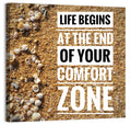 Life Begins at the End Quote Wall Art