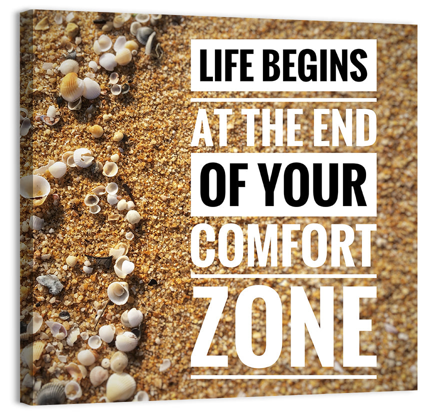 Life Begins at the End Quote Wall Art