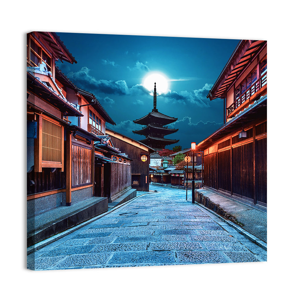 Moonlit Sannen Zaka Kyoto Wall Art