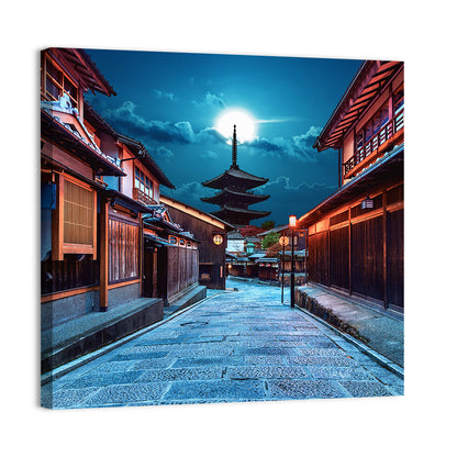 Moonlit Sannen Zaka Kyoto Wall Art