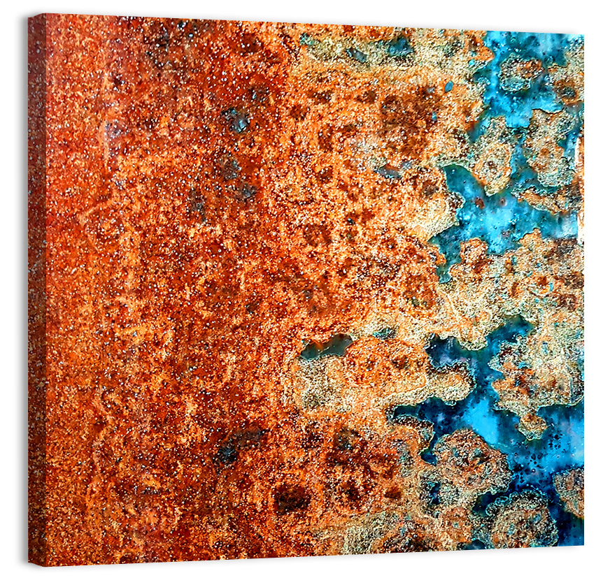 Oxidized Steel Abstract Wall Art