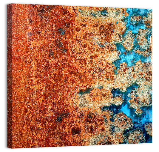 Rust Steel Abstract Pattern Wall Art