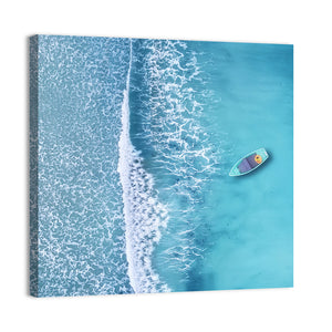 Boat & Beach Aerial Wall Art