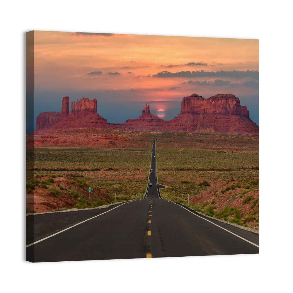 Tribal Park Monument Valley Sunset Wall Art
