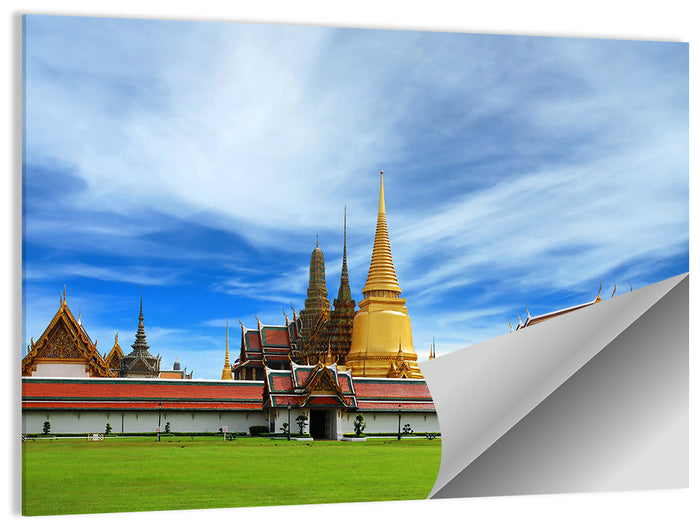 Golden Stupa at Wat Phra Kaew Wall Art as a poster print