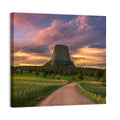 Devils Tower at Sunset Wall Art