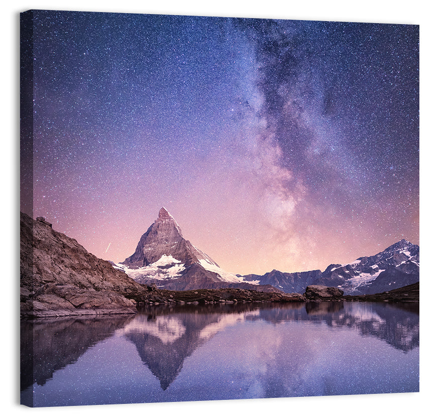 Matterhorn Starry Reflection Wall Art
