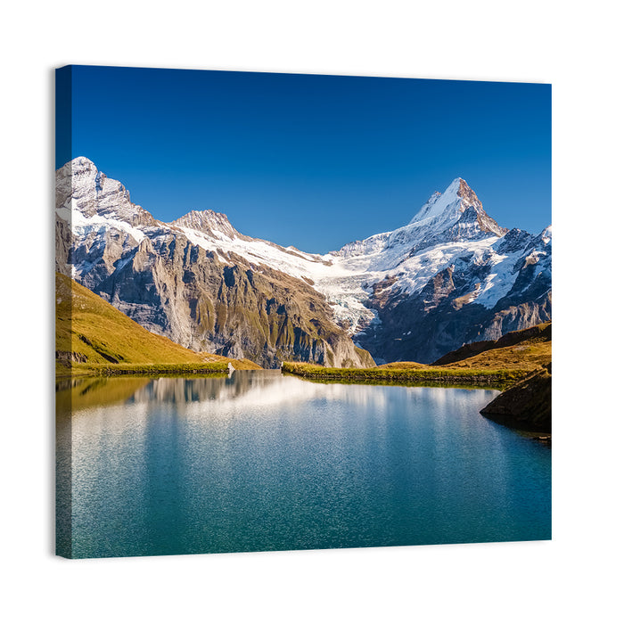 Bachalpsee Mountain Reflection Wall Art as a canvas print
