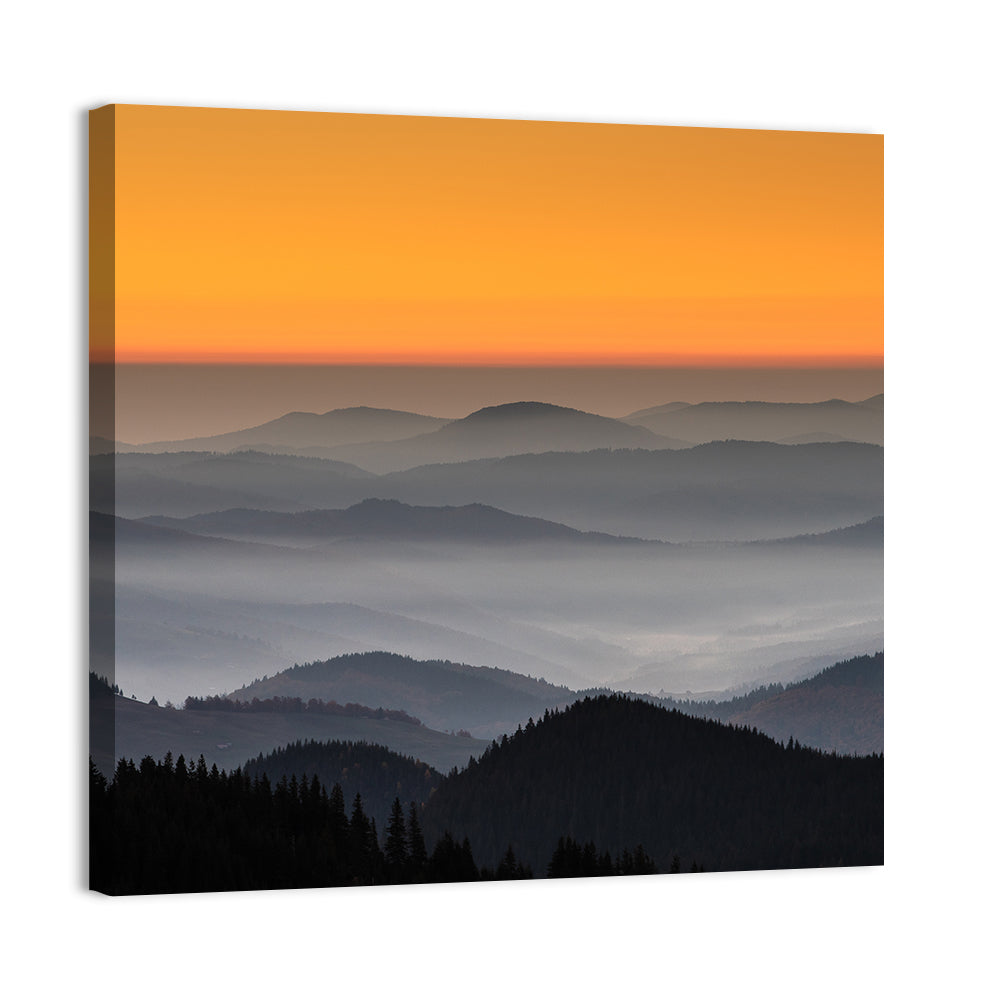 Rarau Mountains Sunrise Wall Art