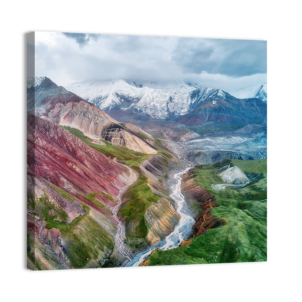 Mount Lenin Glacial Valley Wall Art