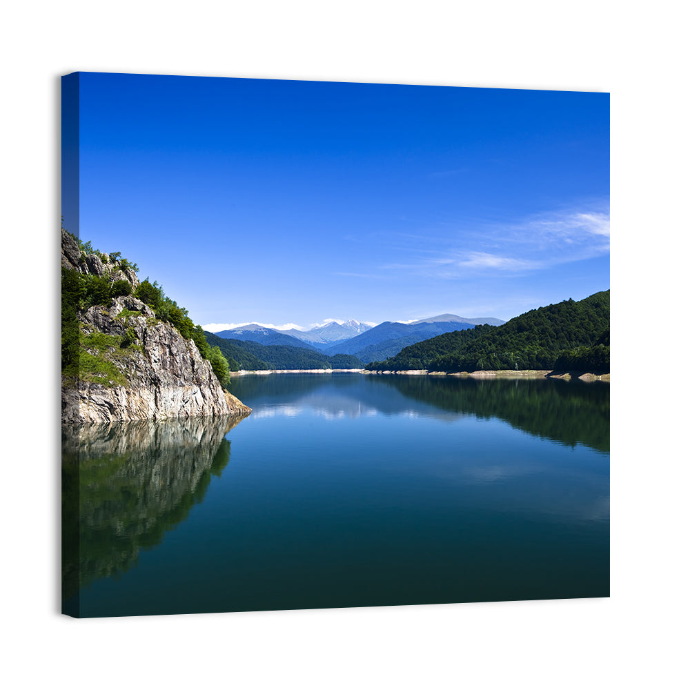 Calm Mountain Lake Reflection Wall Art
