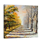 Autumn to Winter Forest Path Wall Art