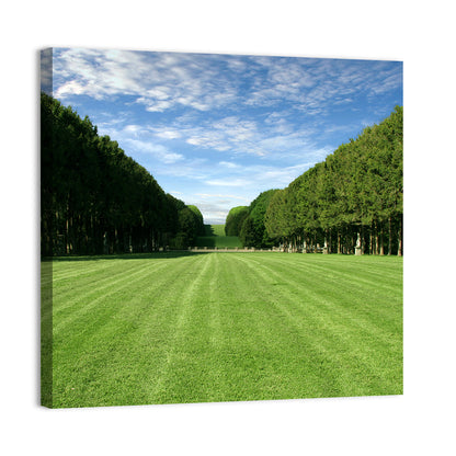 Tree-lined Manicured Lawn Wall Art