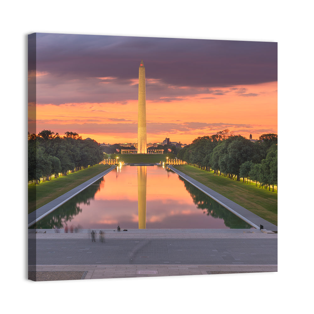 Washington Monument at Dusk Wall Art