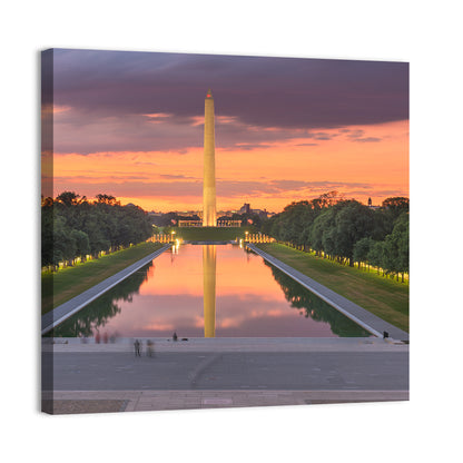 Washington Monument at Dusk Wall Art