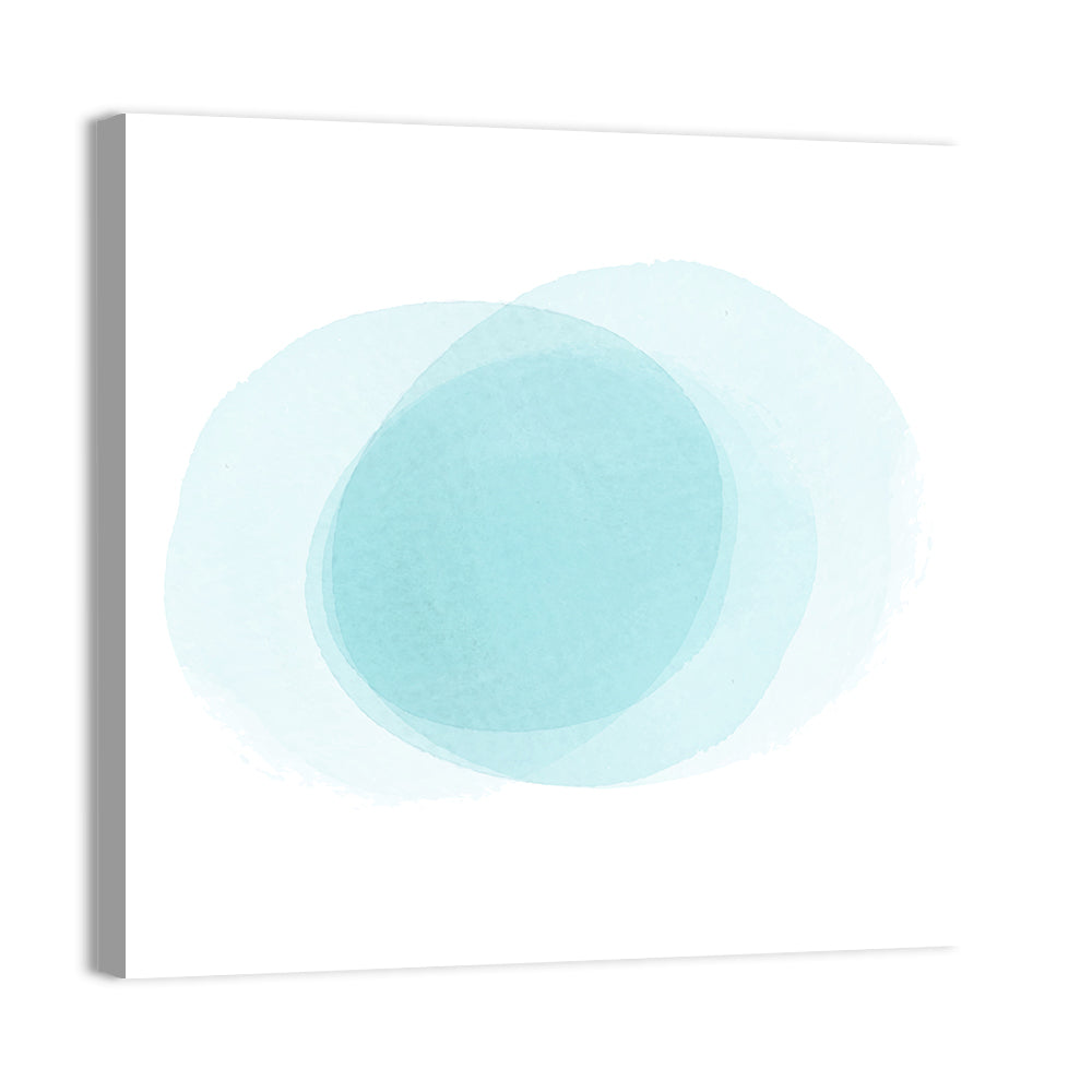 Translucent Blue Circles Wall Art