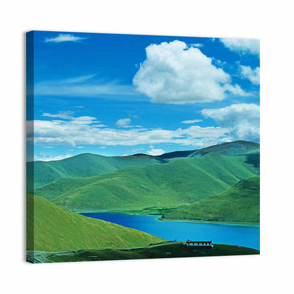 Yamdrok Tso Turquoise Lake Wall Art
