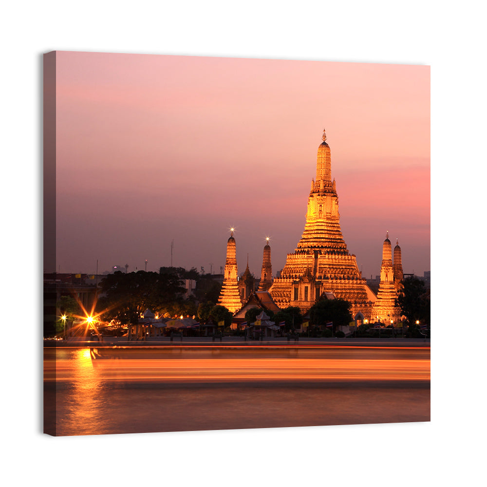 Wat Arun at Dusk Wall Art