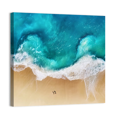 Turquoise Beach Aerial Wall Art