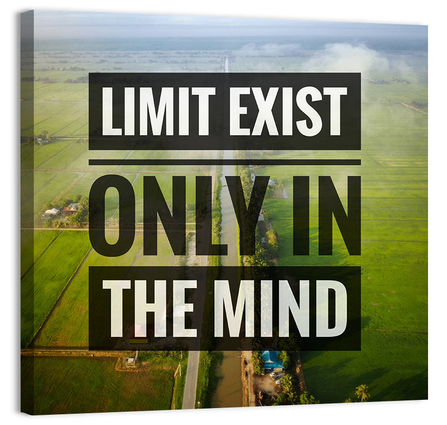 Limits Exist Only in the Mind Wall Art, canvas print, square
