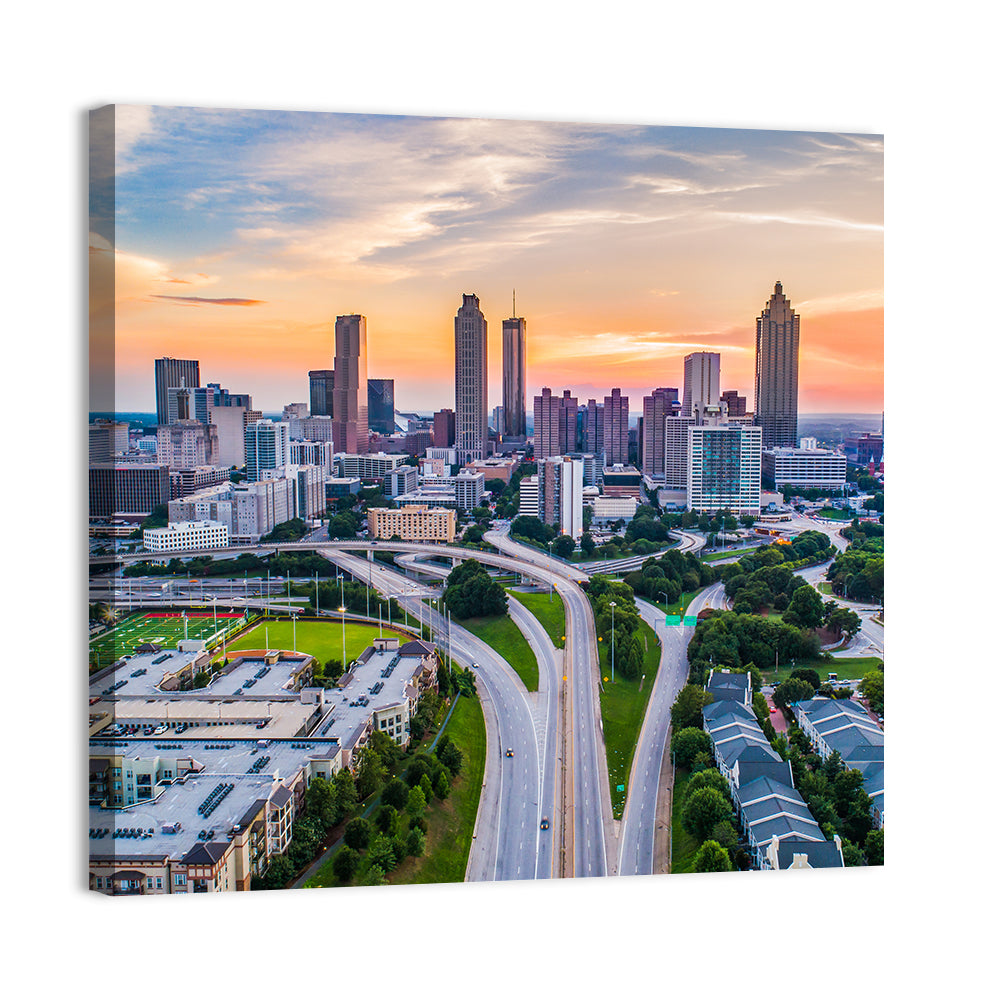 Downtown Atlanta Skyline Wall Art