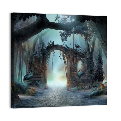 Enchanted Foggy Forest Wall Art