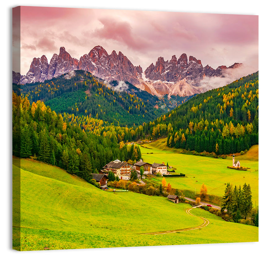 St Johann Church, Santa Maddalena Wall Art