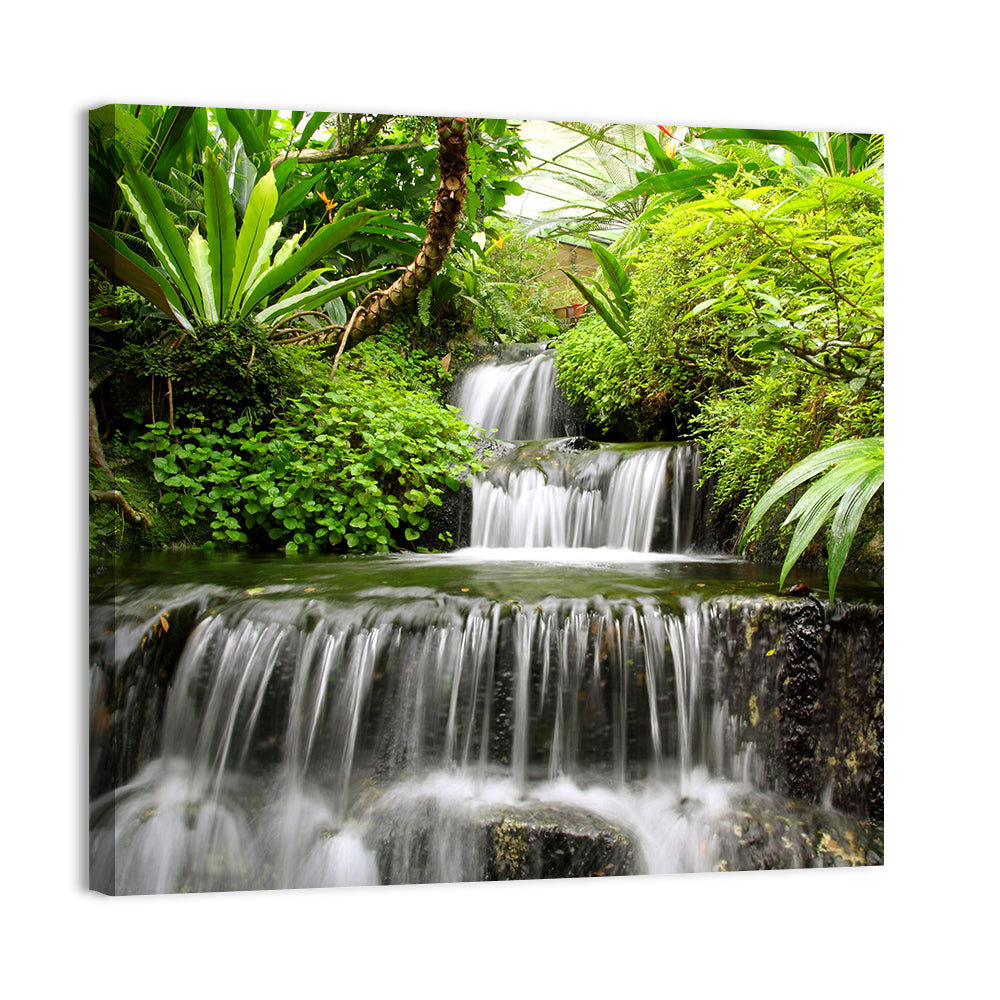 Lush Rainforest Cascade Wall Art